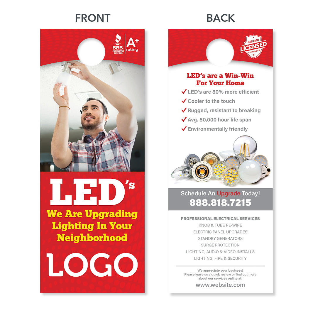 Door Hangers for Painters - Designed & Printed - FREE Shipping – Footbridge  Marketing