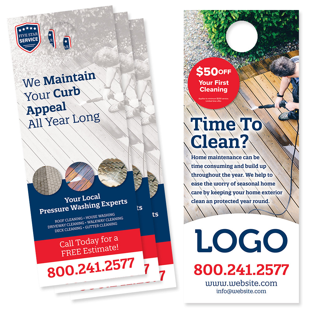 Door Hangers for Painters - Designed & Printed - FREE Shipping – Footbridge  Marketing