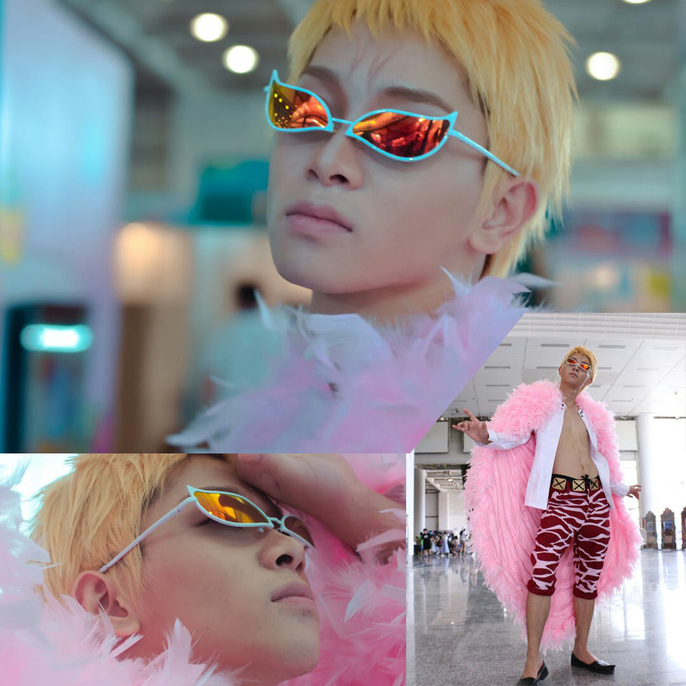 Cosplay Cat Eye Sunglasses Cosplay Donquixote Doflamingo Sun