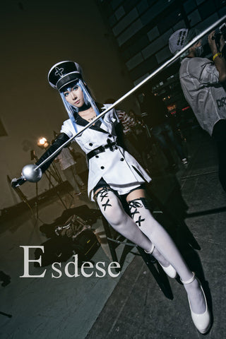 Anime Akame ga KILL! Esdese/ Esdeath Cosplay Dress Uniform Wig And