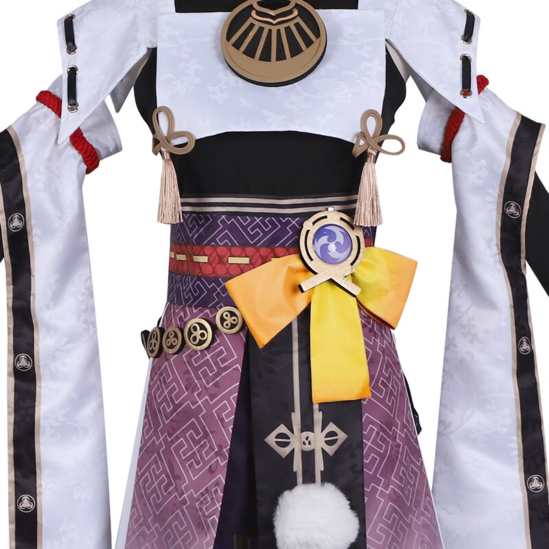 New Game Genshin Impact Kujou Sara Cosplay Costume Halloween ...