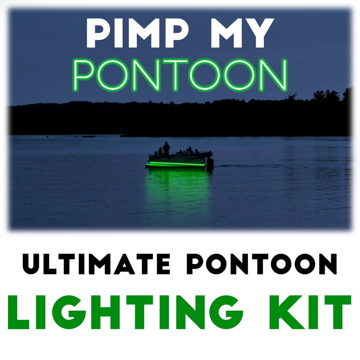 pimp my pontoon - green led under deck lighting diy kit