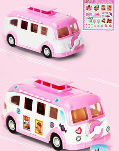 pink toy bus