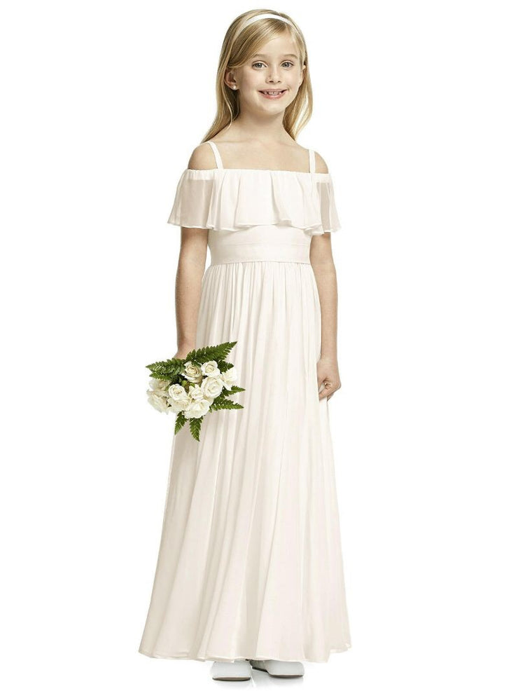 off shoulder dress for flower girl