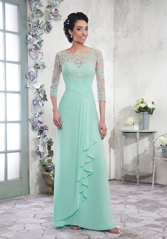 A Line Lace Sleeved Mother’s of Bride/Groom Style 108003 – Chicago ...