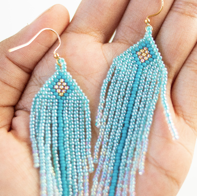 indigenous artists, beaded earrings, handmade, made in Canada, 