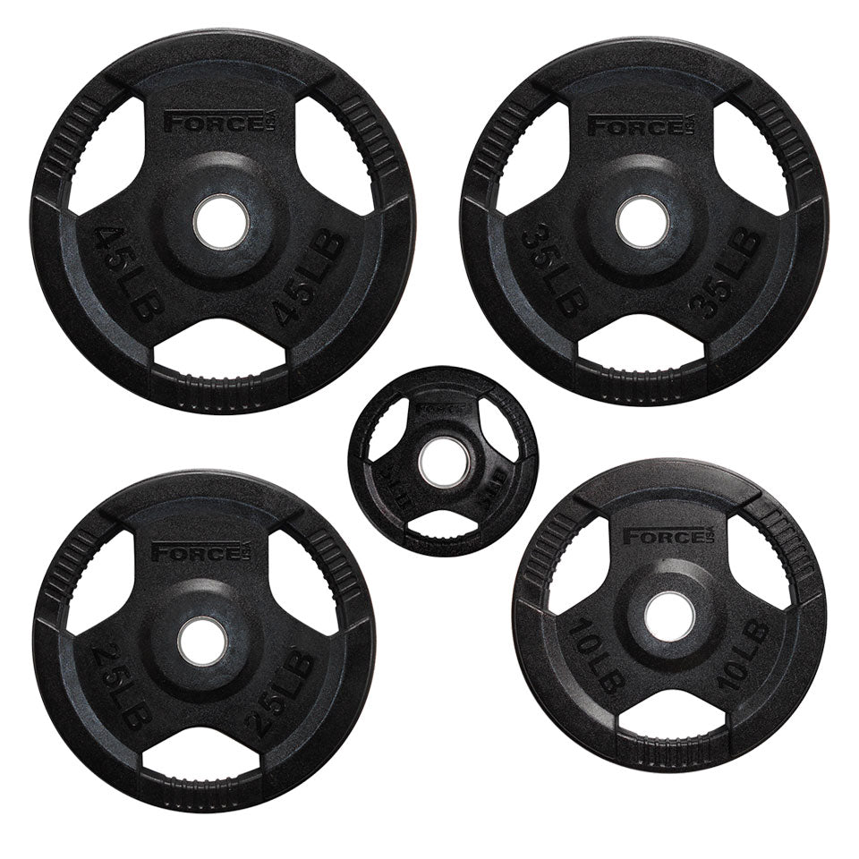 Force USA Rubber Coated Olympic Weight Plates - LB