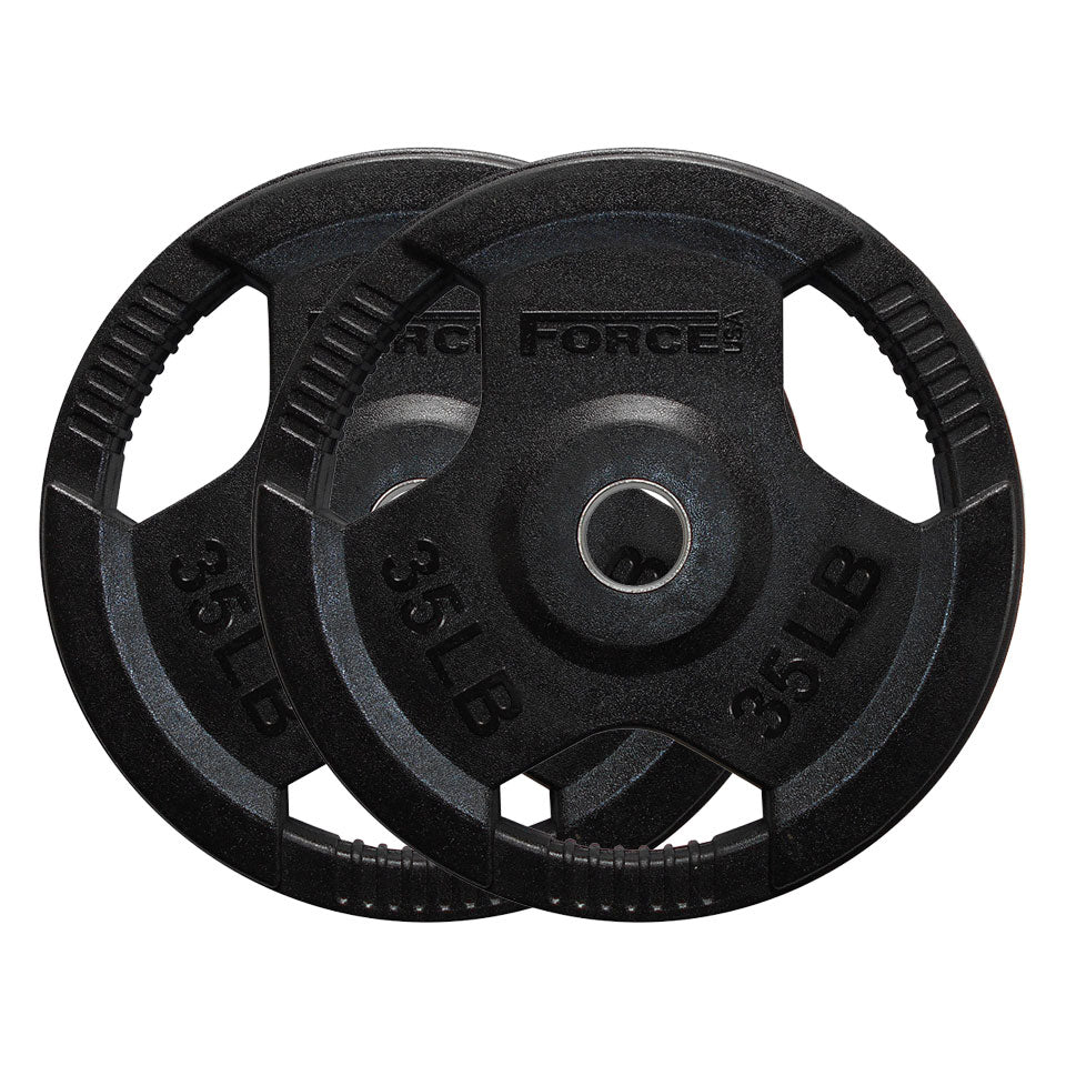Force USA Rubber Coated Olympic Weight Plates - LB