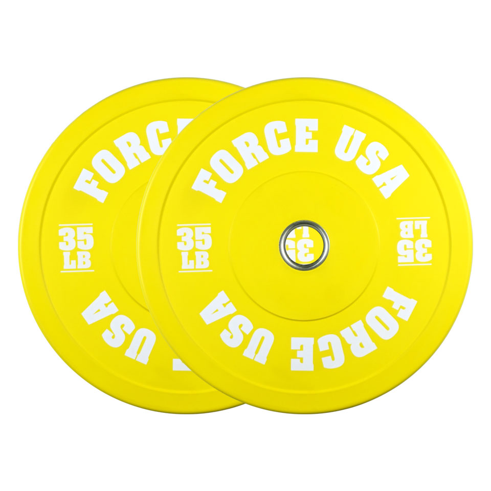 Force USA Pro Grade Colored Bumper Plates (LBS)