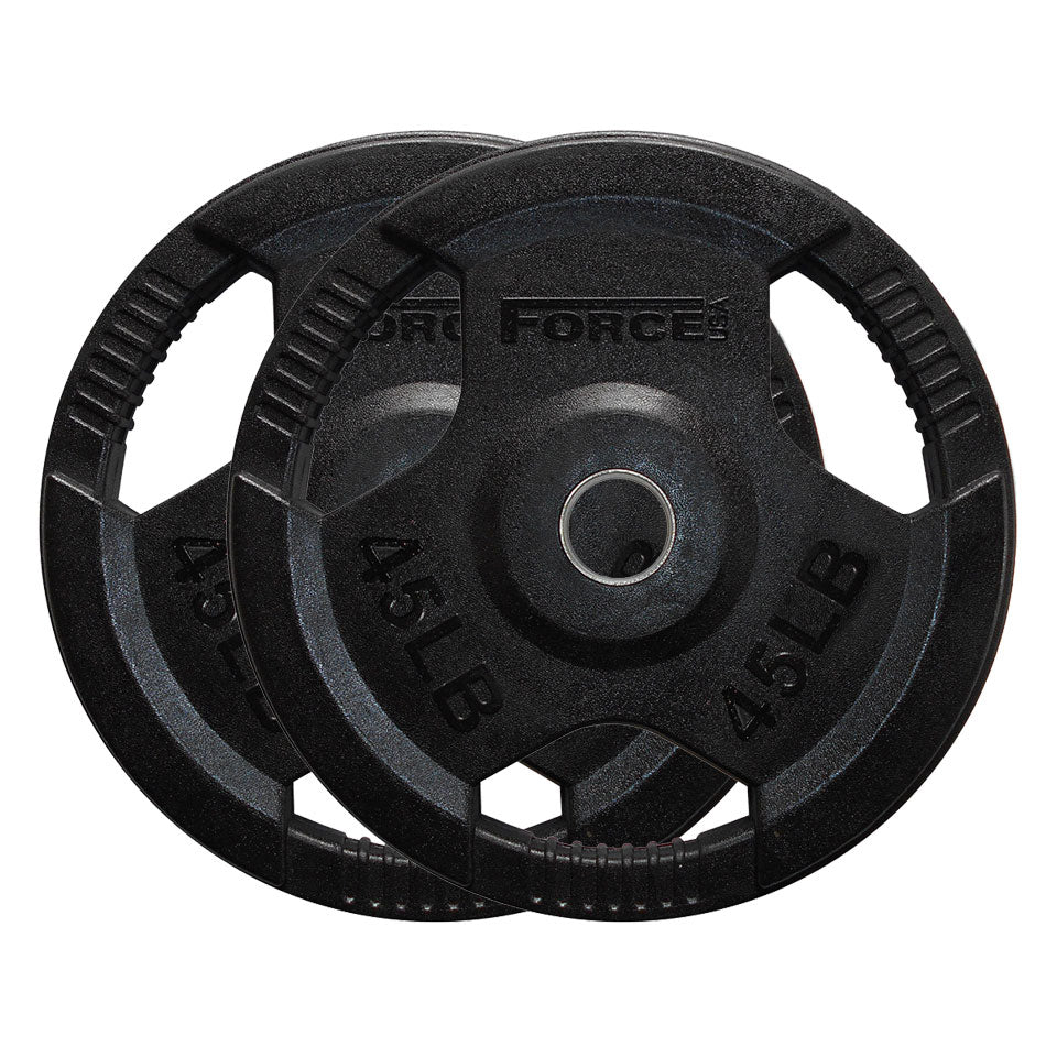 Force USA Rubber Coated Olympic Weight Plates - LB