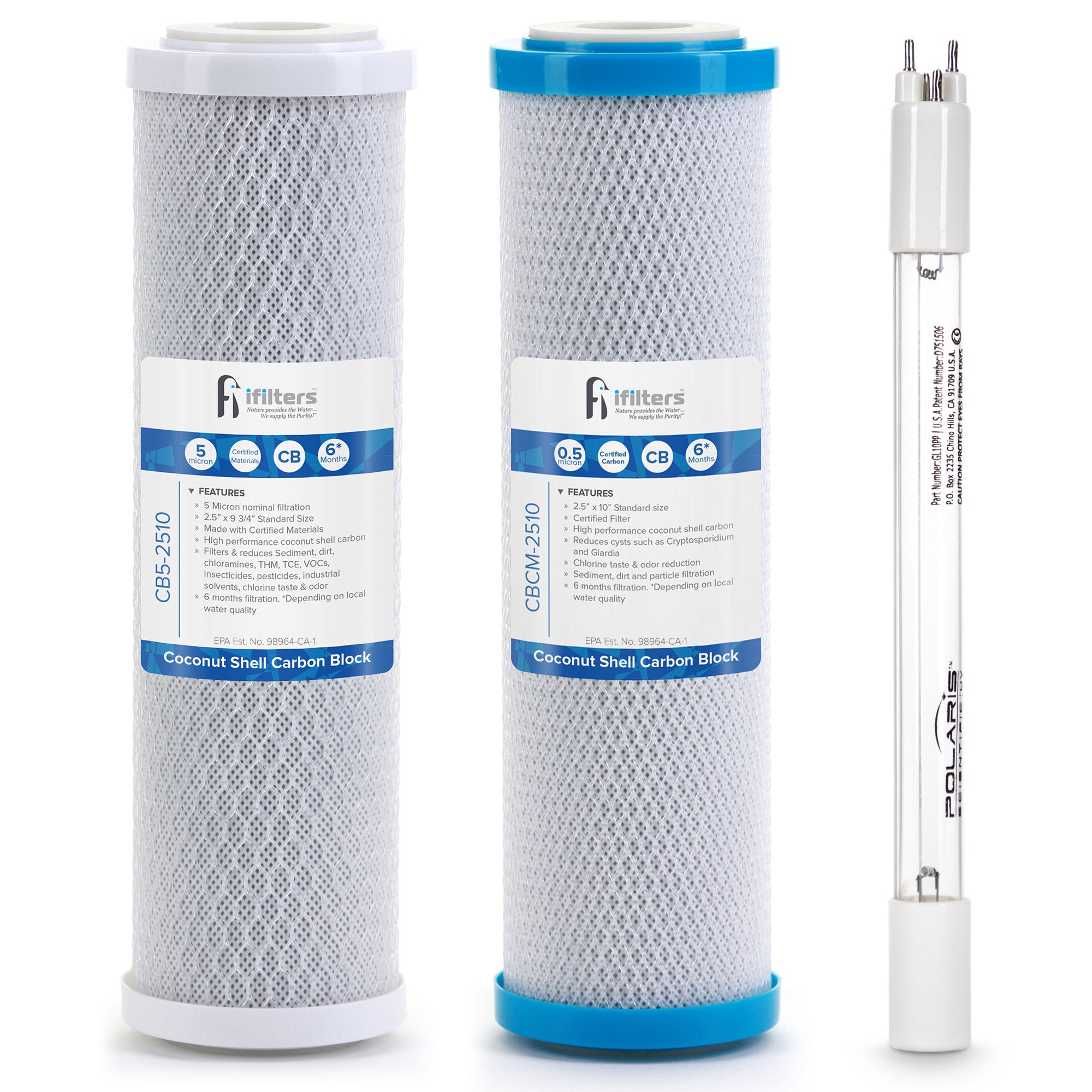 Drinking Water Replacement Filter Set for 3 stage U200UV UV Filtration