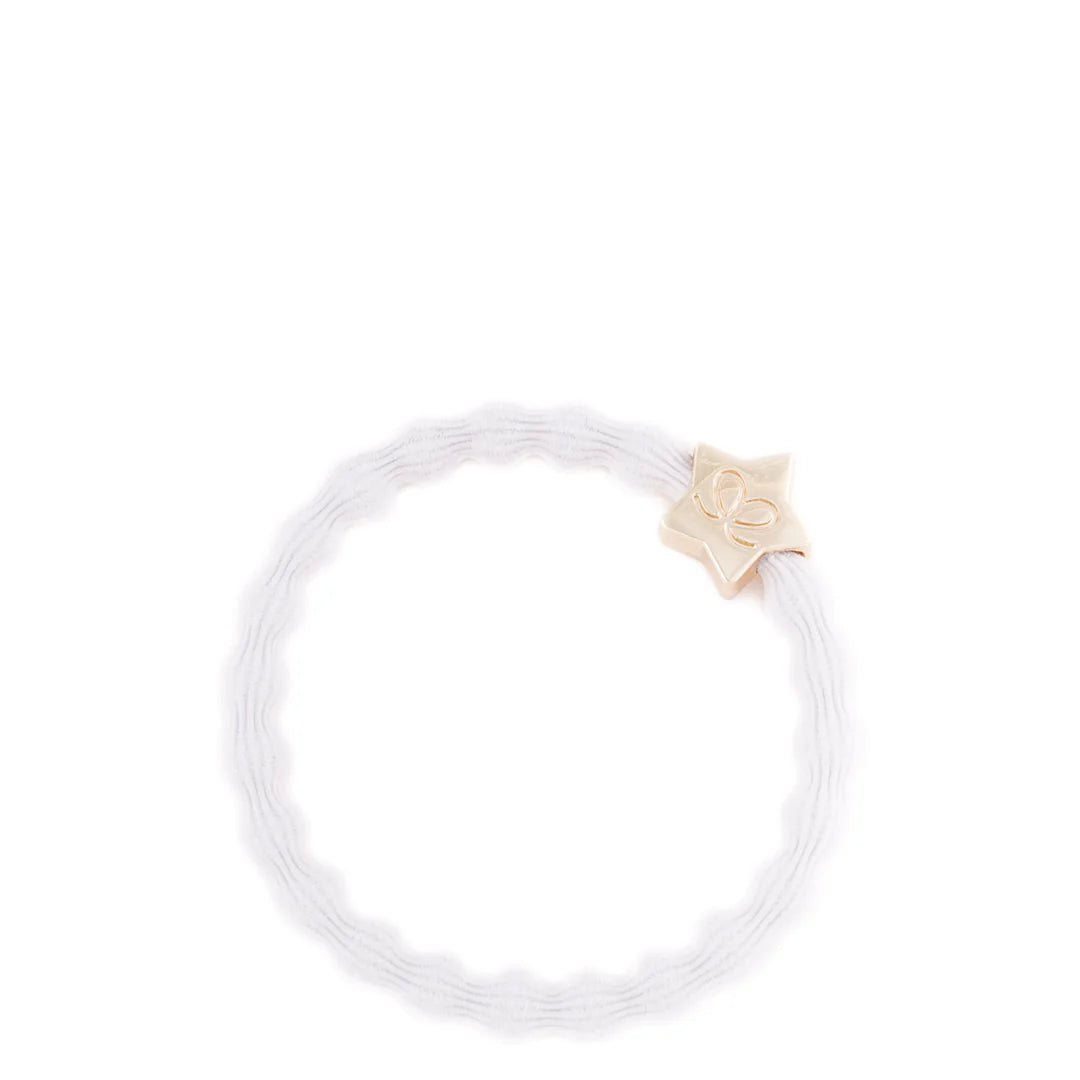 Bangle Band, Gold Star, White