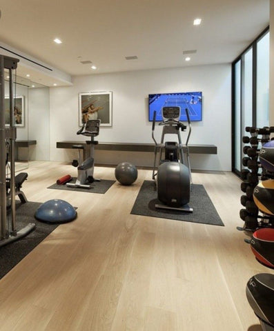 Luxury Vinyl Plank for home gym