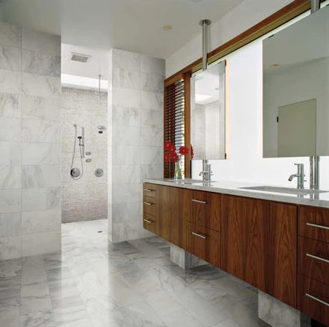 Daltile - Carrara White 18 in. x 18 in. - Polished