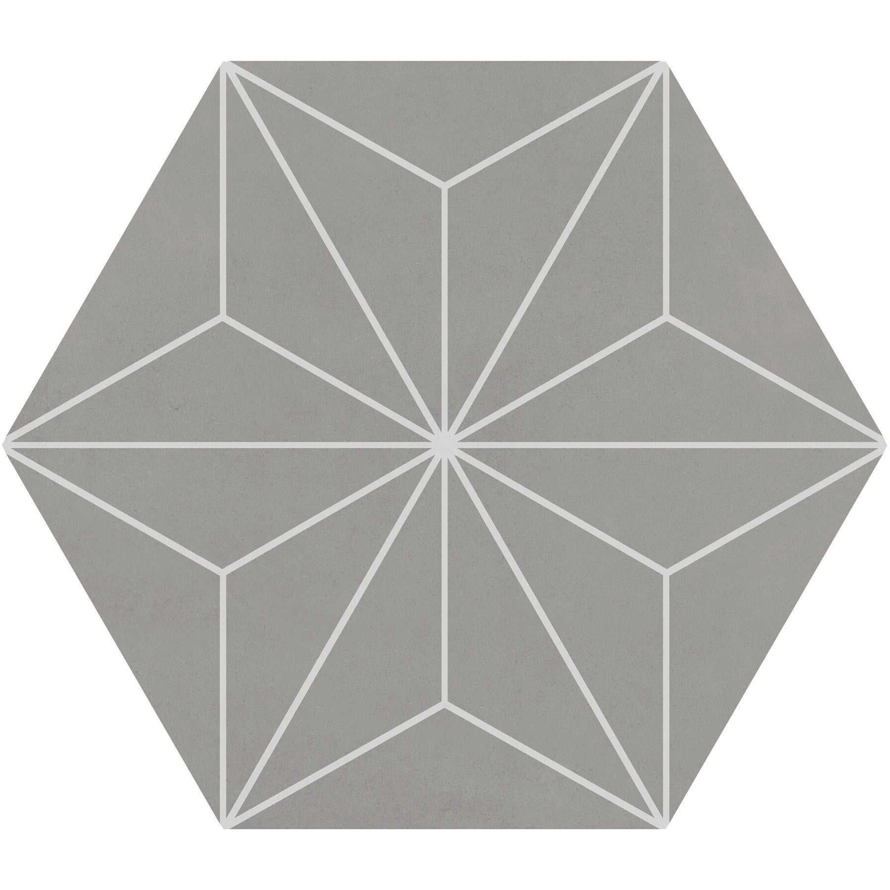 Daltile - Scrapbook - 8 in. Glazed Porcelain Hexagon Decorative 