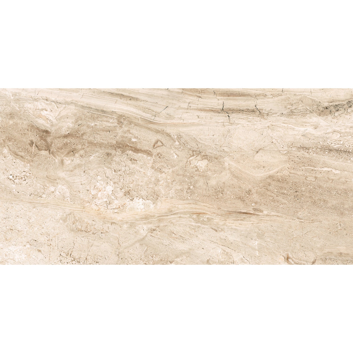 Interceramic Amalfi Stone Crema Vasari 12 in. x 24 in