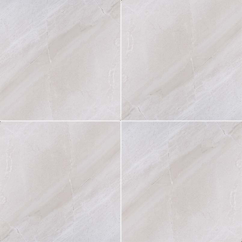 MS International Porcelain Series: 12x24 Adella White Satin Matte