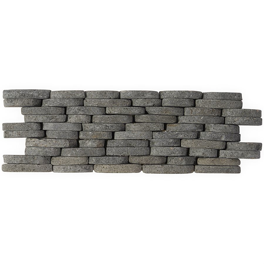 Stone Soho Studio Carrara - Mosaic - Sliced Stacked Pebblestone - Floorzz