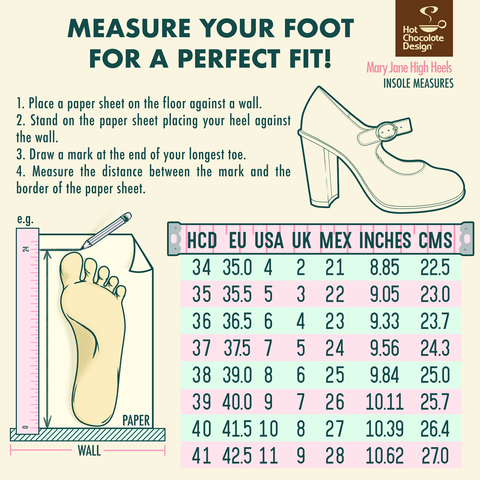 Size & Heel Measurement Guide