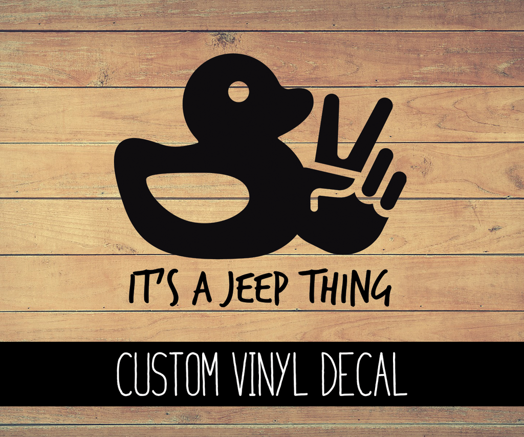 Jeep Duck Vinyl Decal Bella Rose Paper Co