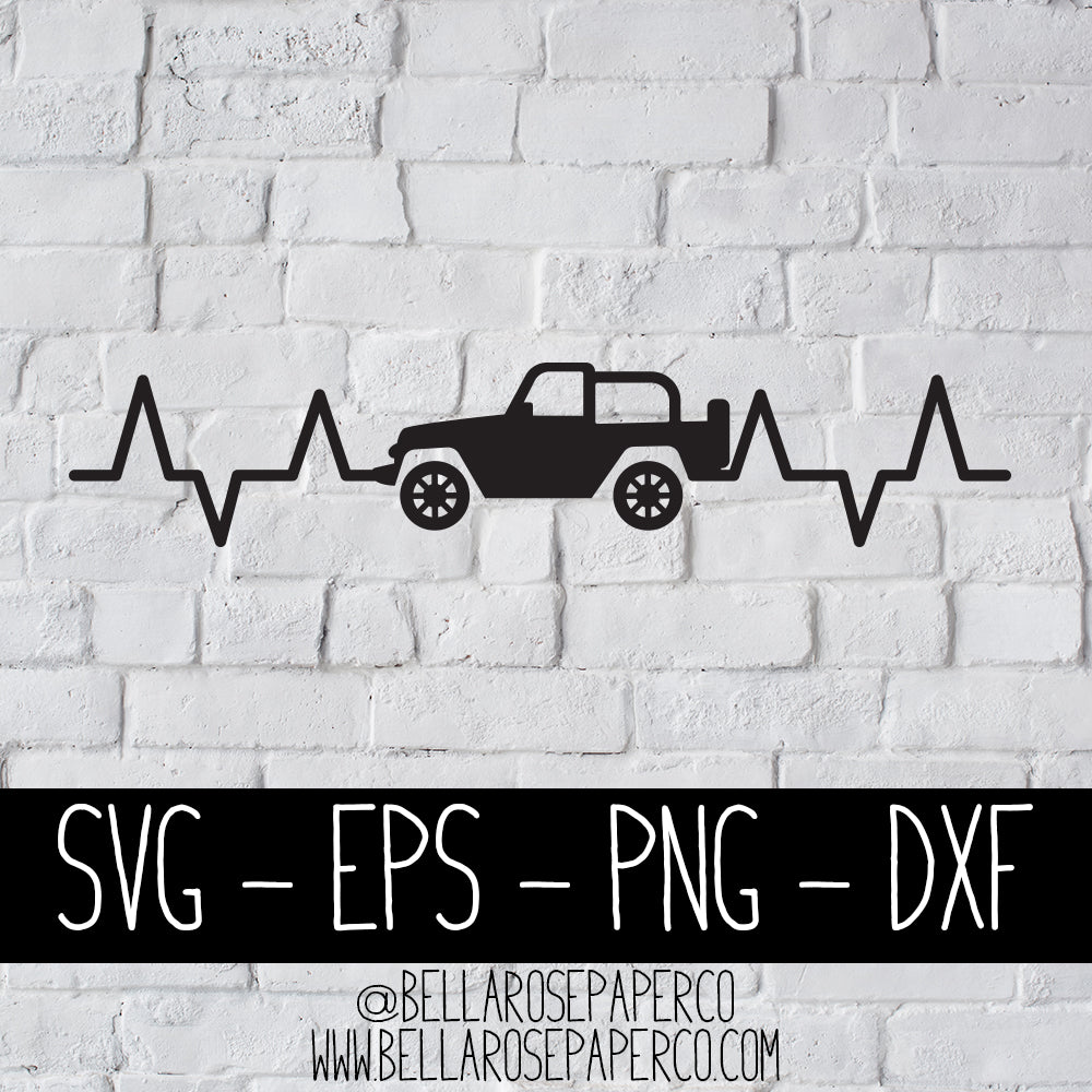 Download Jeep Heartbeat | DIGITAL SVG BUNDLE - Bella Rose Paper Co