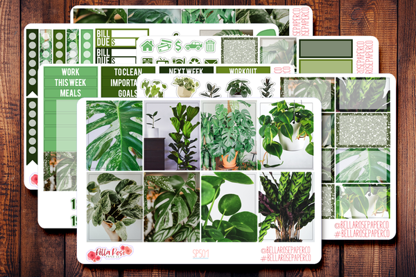 House Plants Photo Planner Sticker Kit SP501
