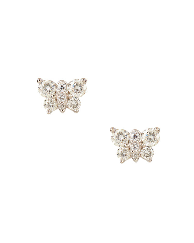 Mini Diamond Butterfly Studs