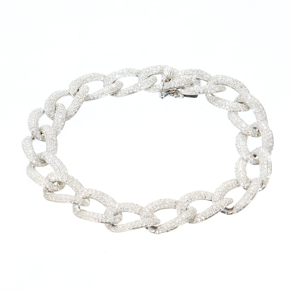 Pave Diamond Chain Link Bracelet – Kai Linz