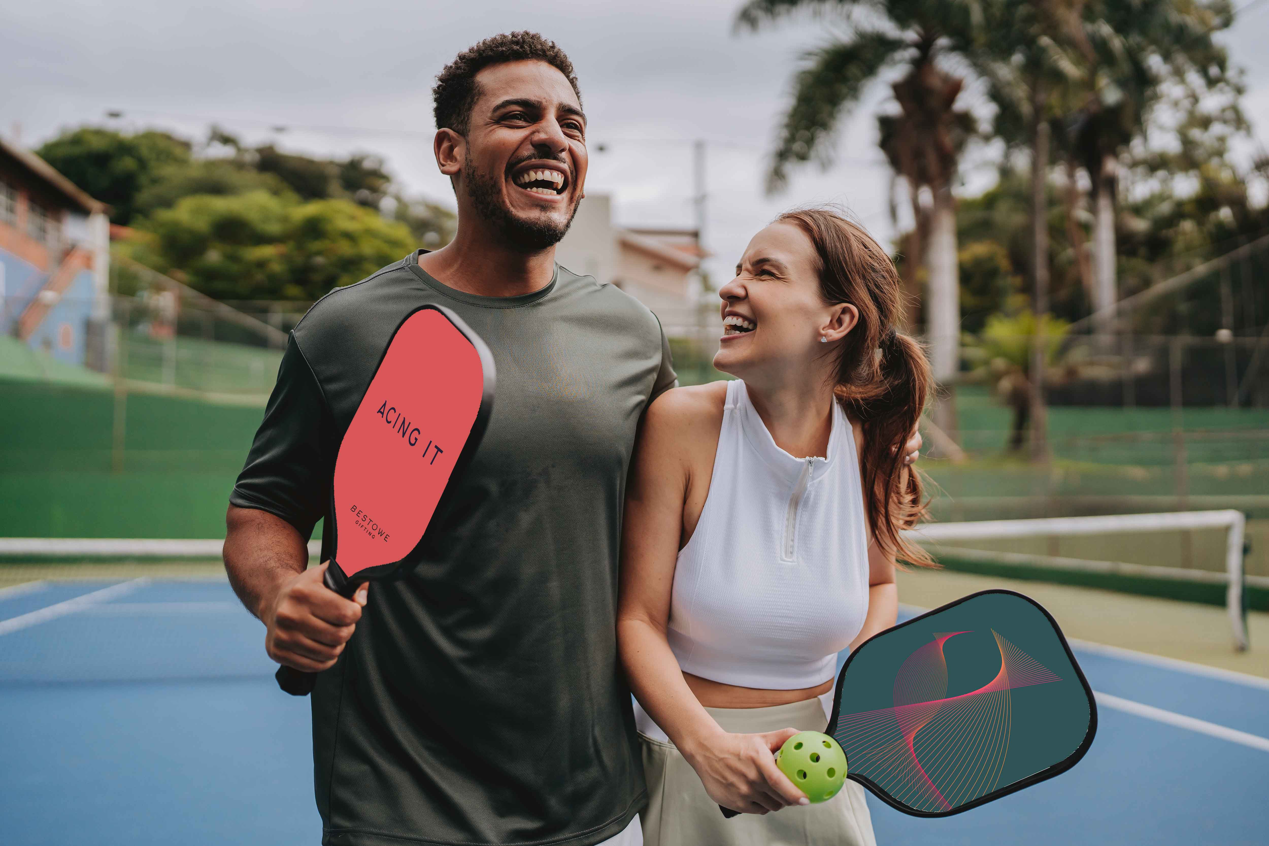 personalized pickleball paddle gift box