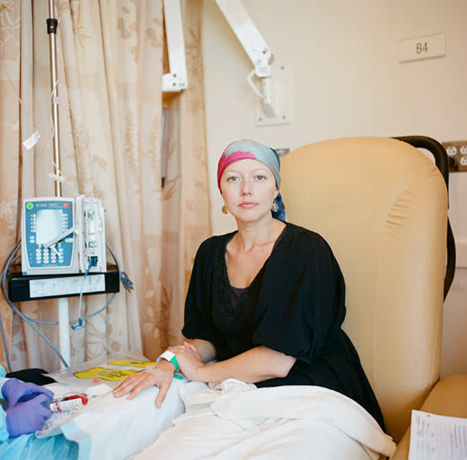 cancer patient in treatment with IV
