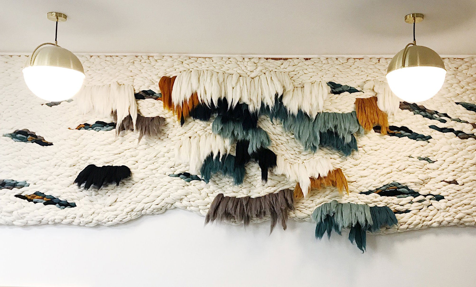 Megan Shimek woven wall hangings