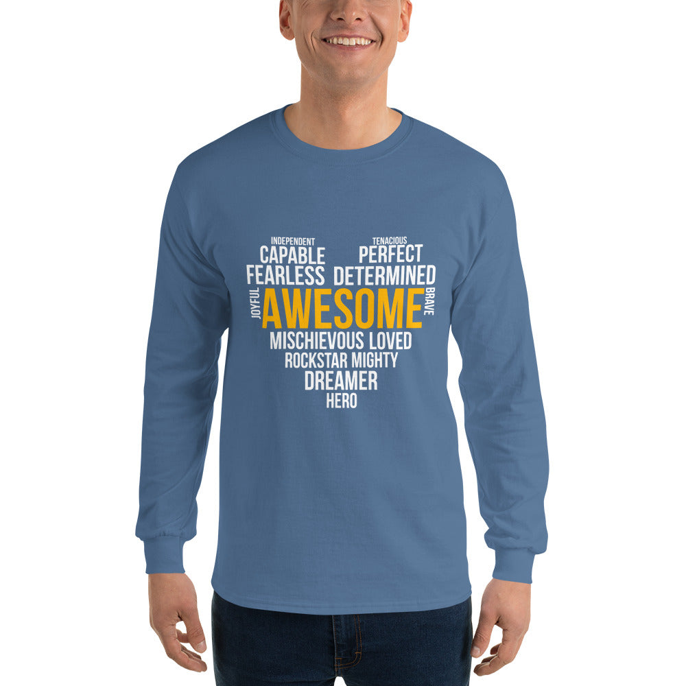Long Sleeve T-Shirt---Awesome Heart Art---Click for more shirt co - Seanese