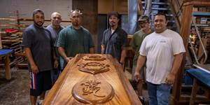 Koa Casket for Princess Kawananakoa Built by Martin & MacArthur