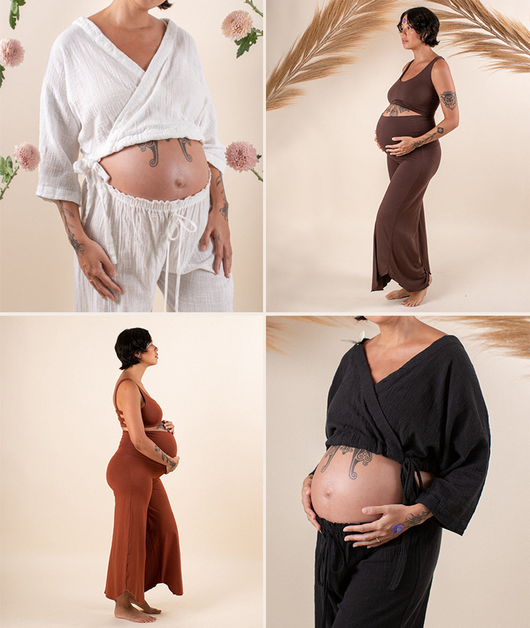 Pregnant Women Wearing Indigo Luna Pieces