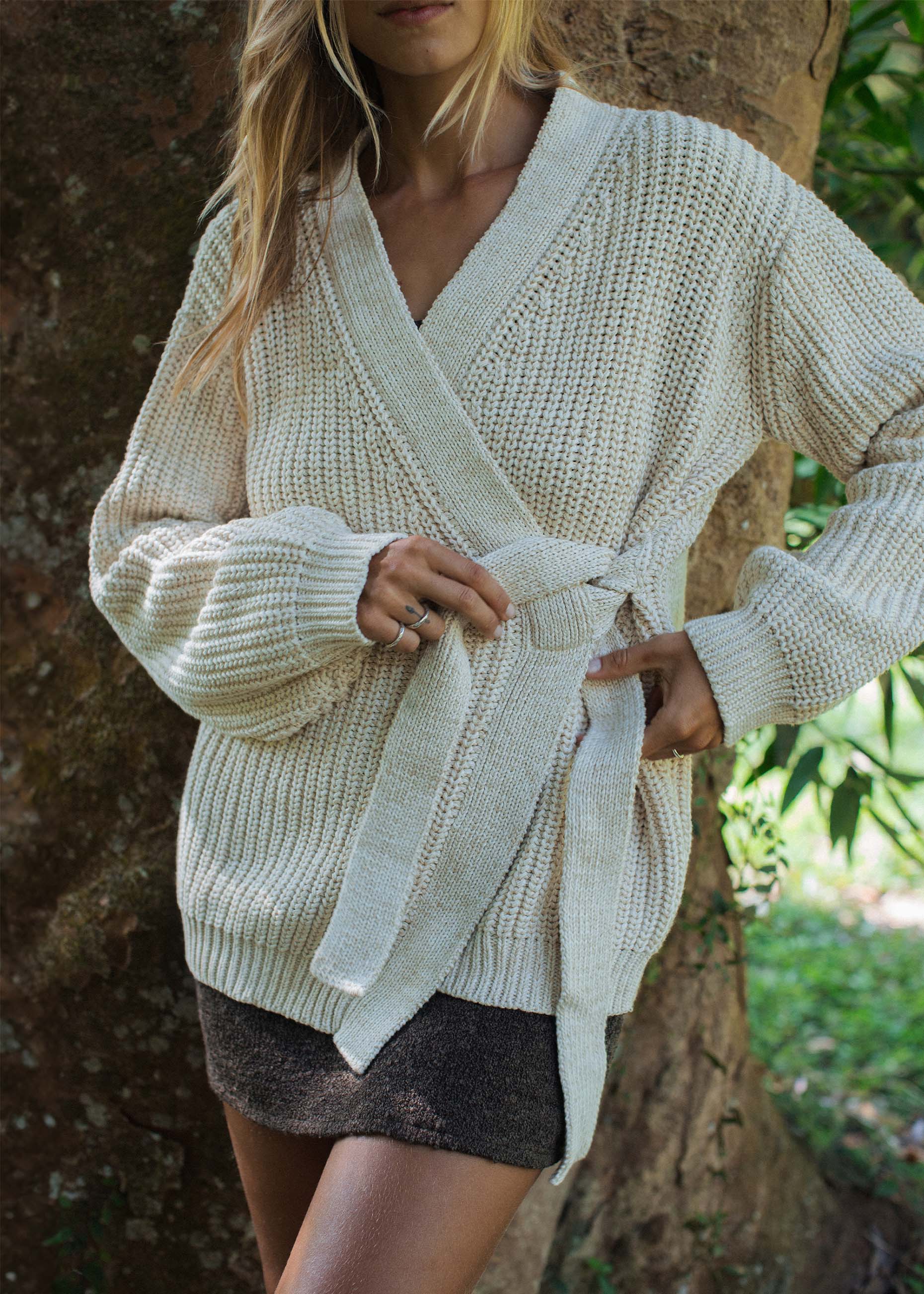 Paloma Wrap Knit Vanilla