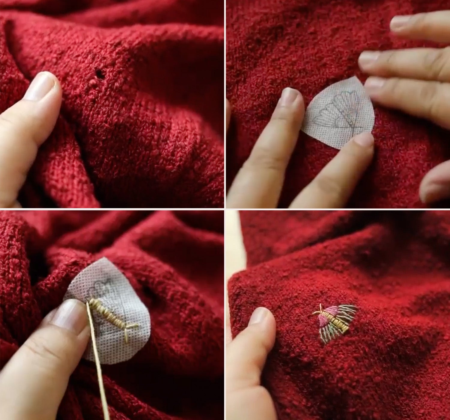 Fixing A Hole In Clothes With Art