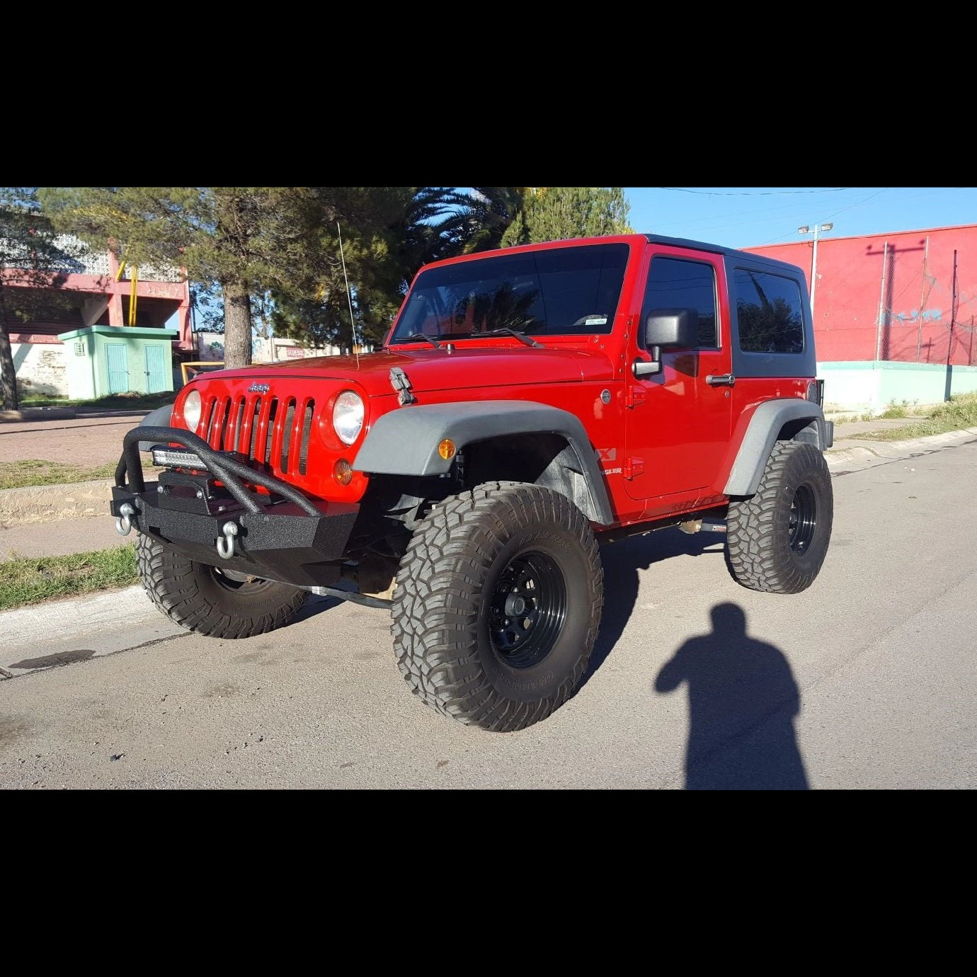 2007-2017 Jeep JK Wrangler Front Shovel Head Bumper - Iron Bull Bumpers