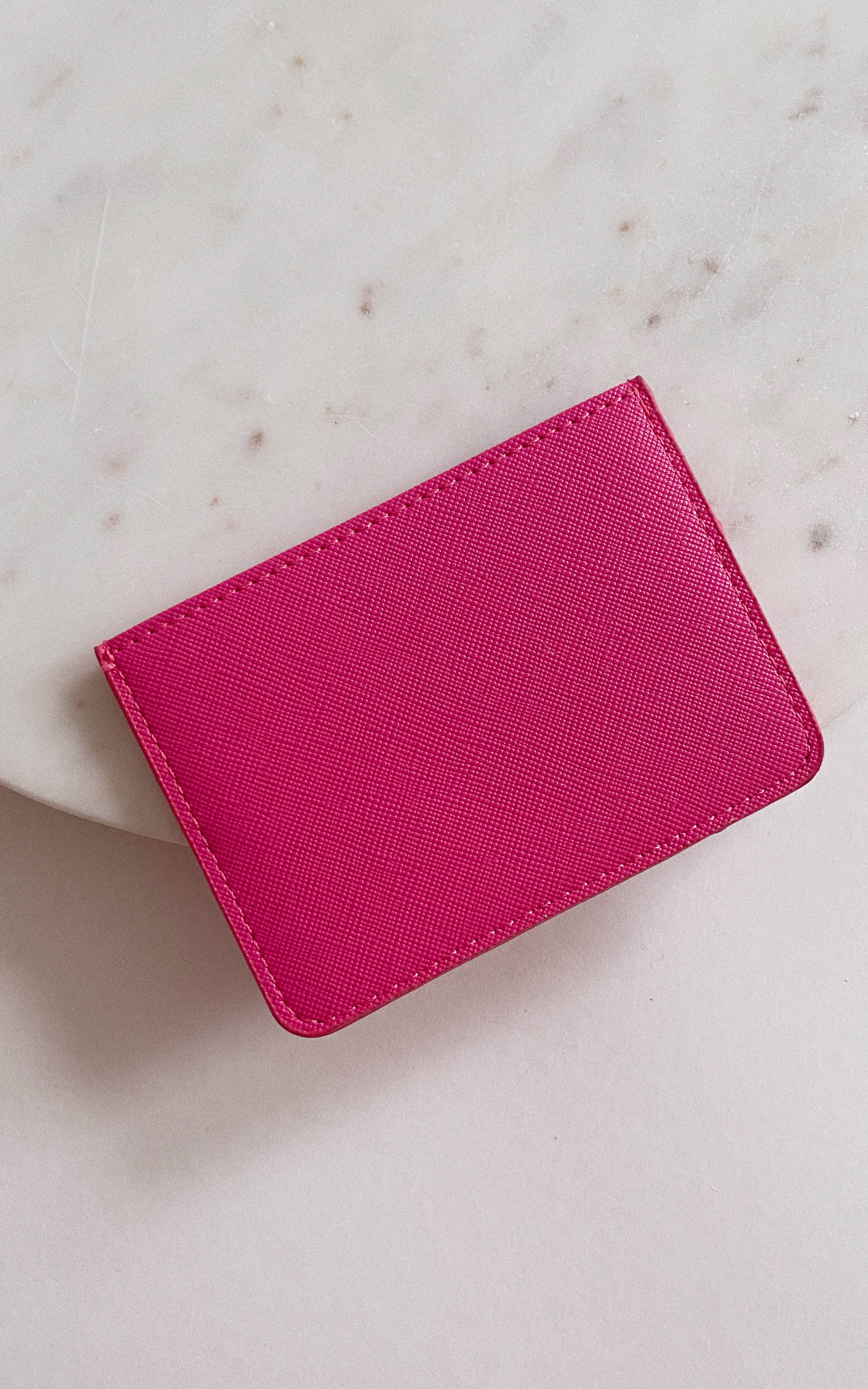 Fuchsia Sleek Card Holder Wallet – TINK & POSH