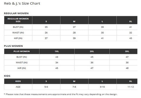 7+ Zenana Size Chart - FrederickDel