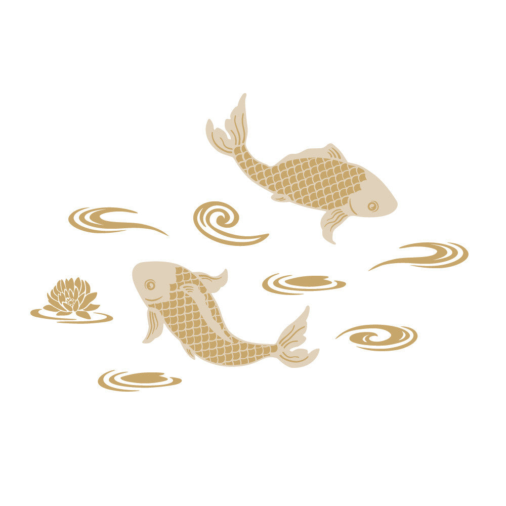 Koi Chinoiserie Decal Set – Lulukuku