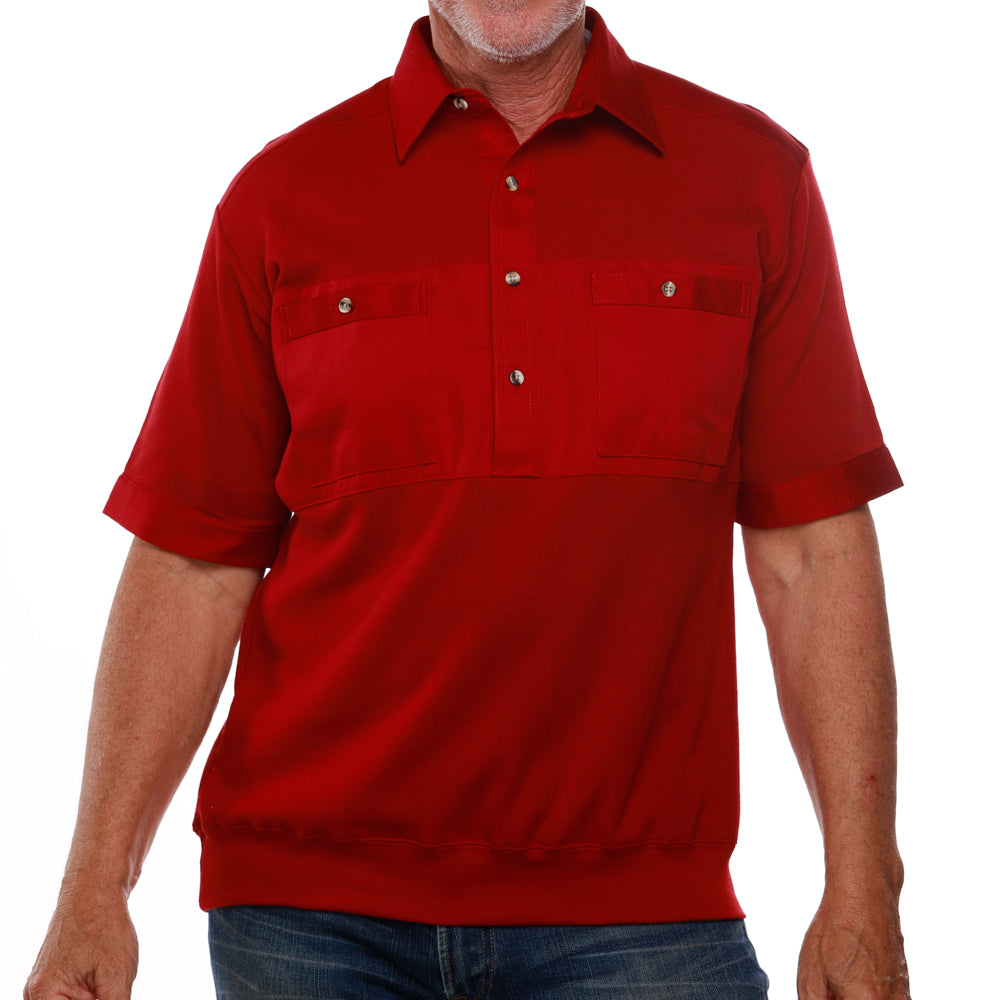 Double Banded Shirt w/Fringes (Shirt Color: Red, Size: 3XL)