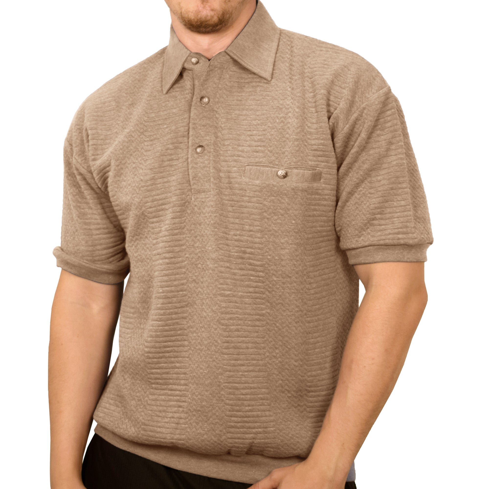 Palmland French Terry Banded Bottom Shirt with Pocket – bandedbottom