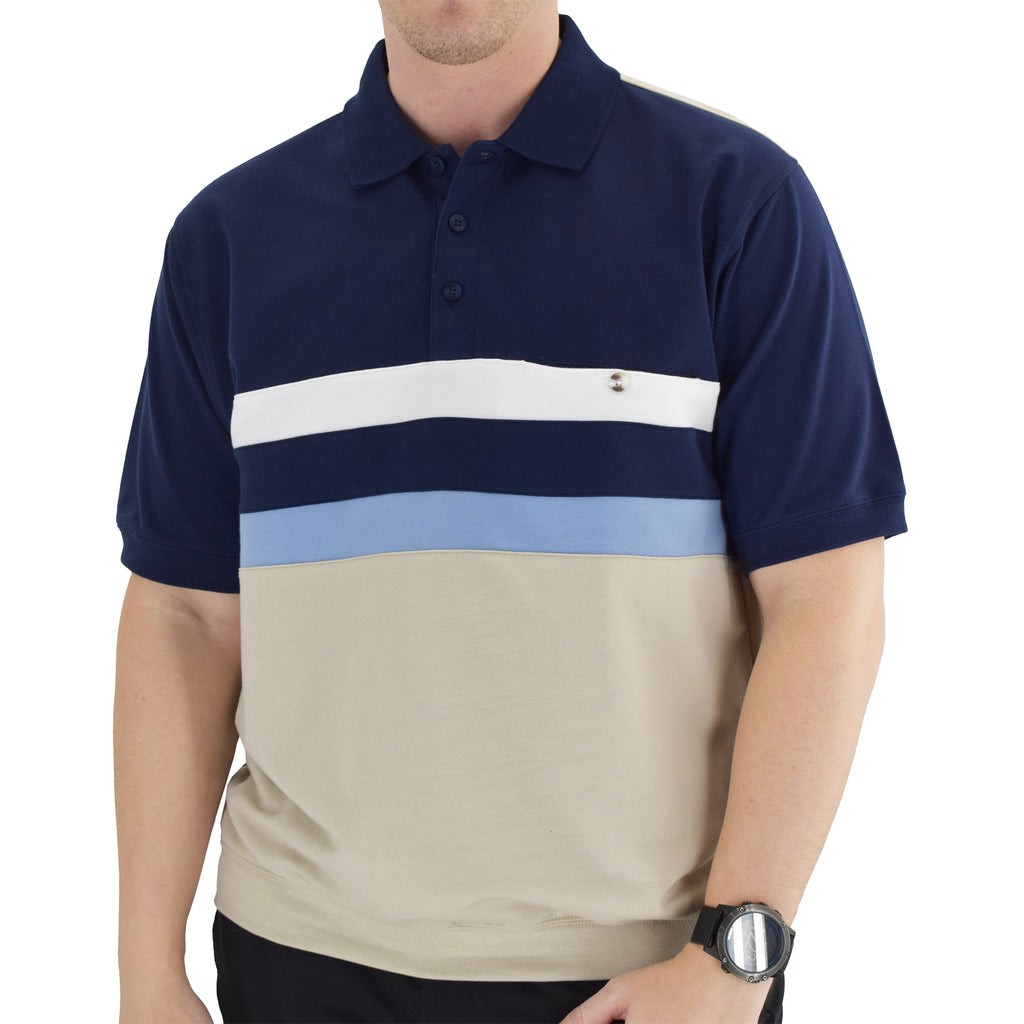 Classics by Palmland Short Sleeve Polo Shirt - 6190-326 Navy – bandedbottom