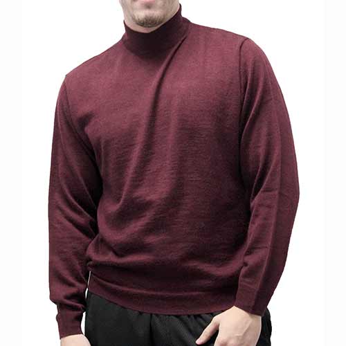 Cellinni Men's Solid Mock Turtleneck Sweater - Big and Tall 6800-500 ...