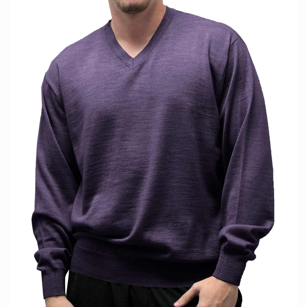 Cellinni Men's Solid V Neck Sweater - Big and Tall 6800-501 – bandedbottom