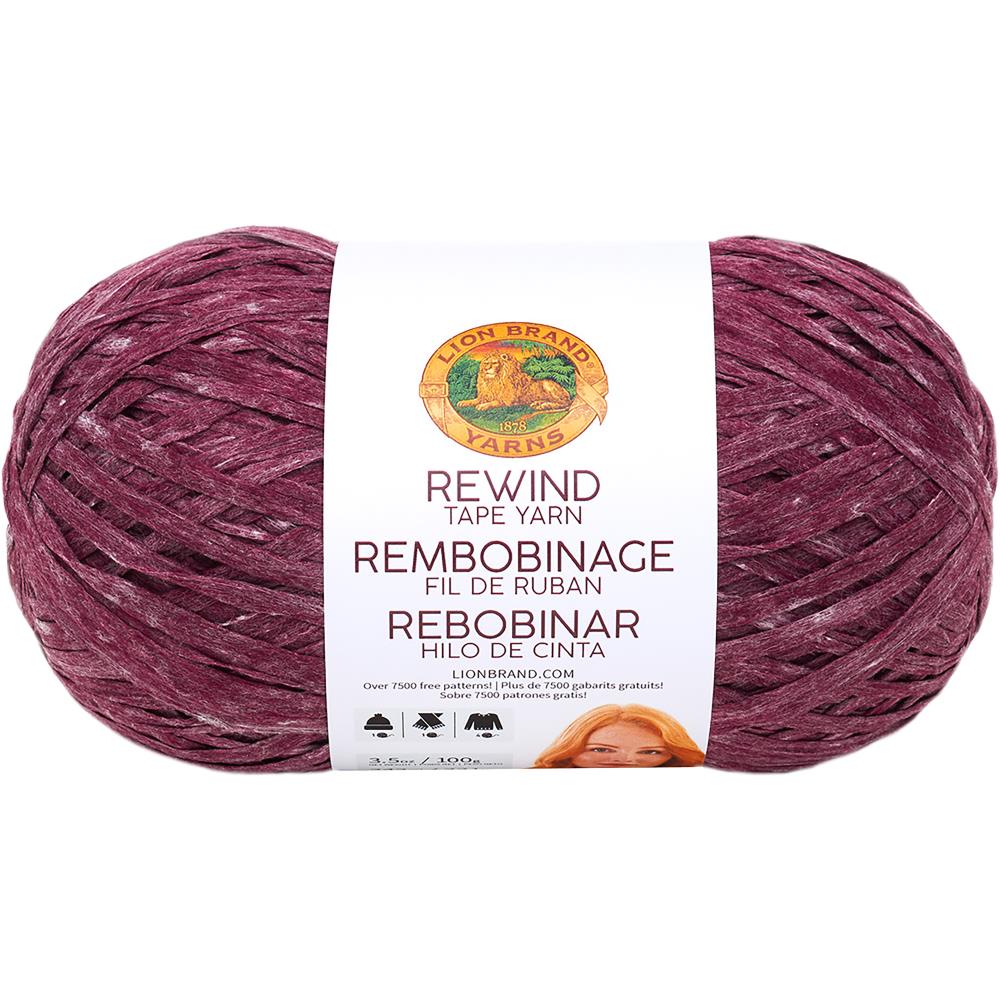 lion brand rewind yarn olive you