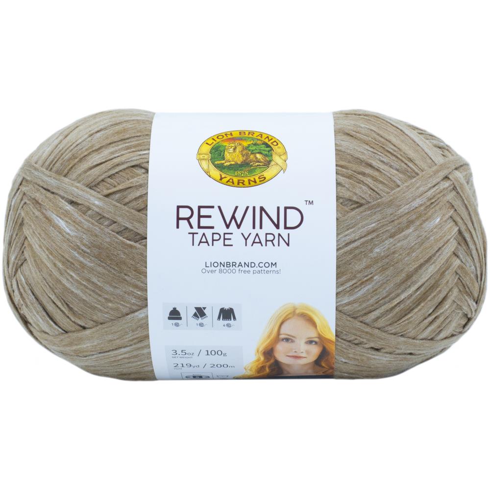 lion brand rewind yarn olive you