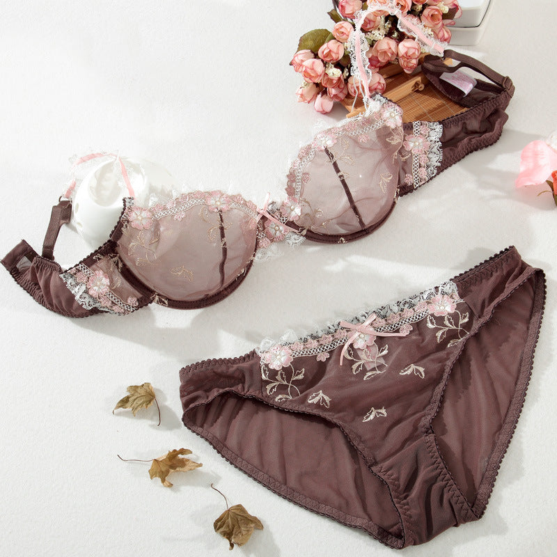 Open-Cup Bra With Pull Out Cup by Petite Fleur