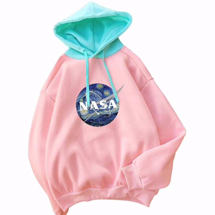 light pink nasa hoodie