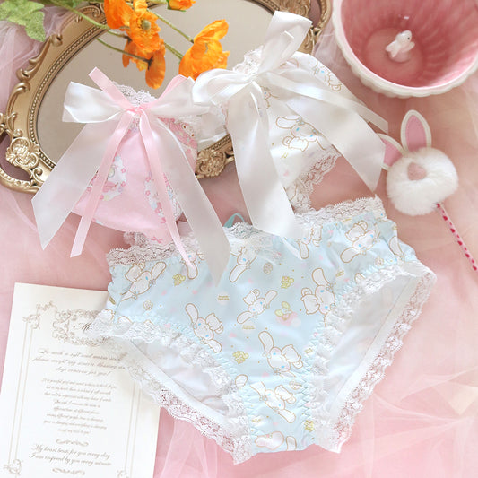 Sweet Strawberry Pie Japanese Girl Heart Bandage Lace Panties – Sofyee